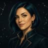 AI agent character portrait: Marta, CMO (NakaUnbound). Rendered — there is no person behind it.